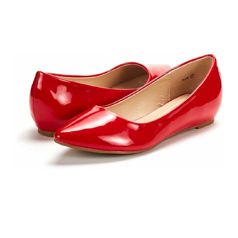 Brand New Red Pointy Toes Flats